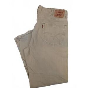 Vintage Levi's 550 Relaxed Fit Men's 40x32 Khaki Tan Straight Leg Jeans